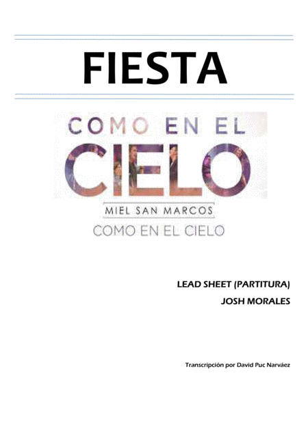 Free Sheet Music Miel San Marcos Fiesta Partitura Lbum Como En El Cielo