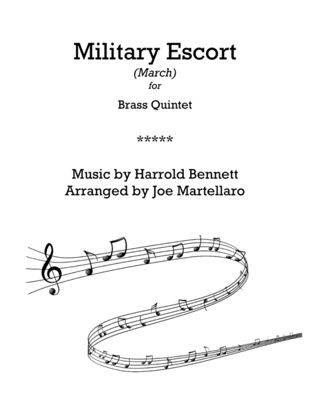 Military Eescort March Sheet Music