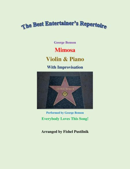 Free Sheet Music Mimosa With Improvisation For Violin And Piano Video