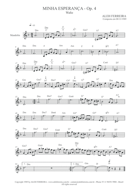 Minha Esperana Op 4 Page 1