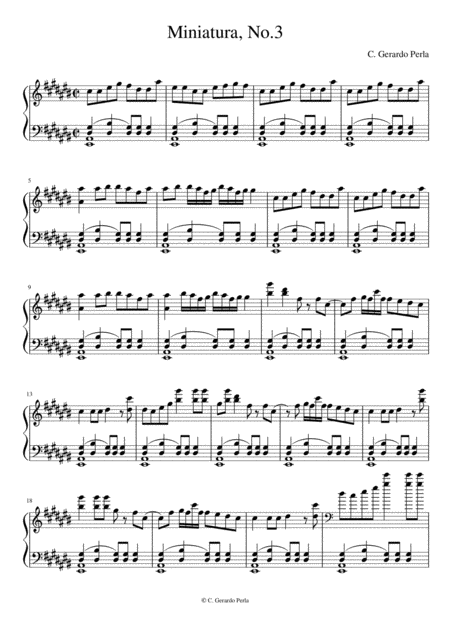 Free Sheet Music Miniatura No 3