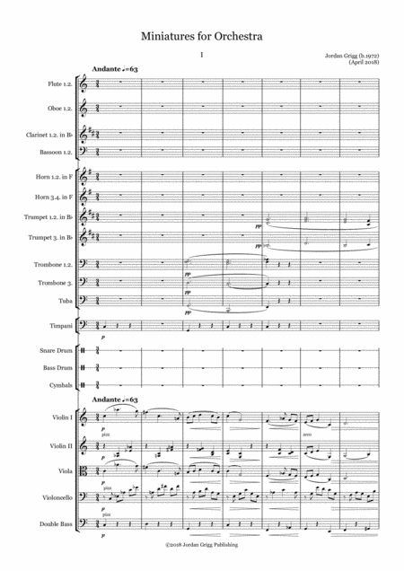 Free Sheet Music Miniatures For Orchestra