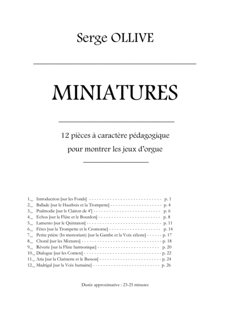 Free Sheet Music Miniatures Op 40