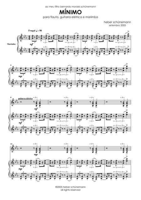 Free Sheet Music Minimo