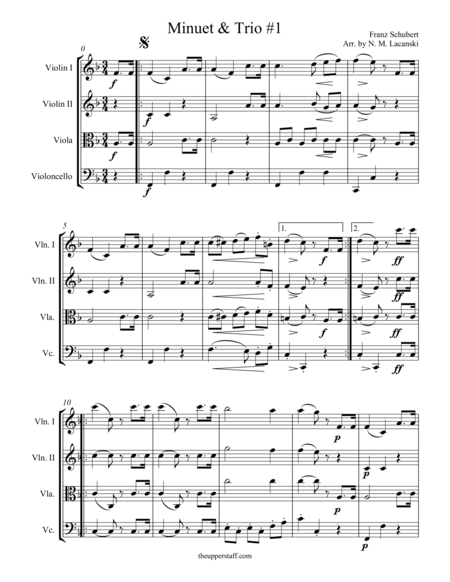 Minuet And Trio 1 Sheet Music