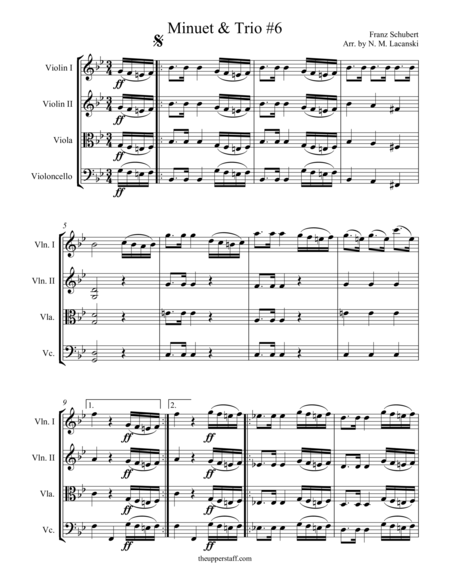 Minuet And Trio 6 Sheet Music