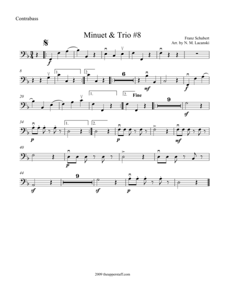 Free Sheet Music Minuet And Trio 8