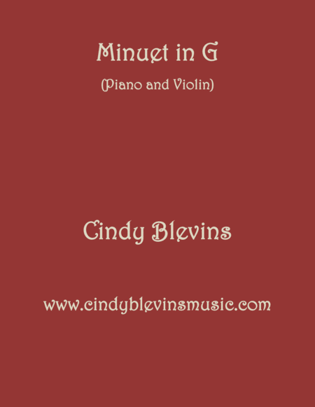 Free Sheet Music Minuet In G Arranged For Piano And Violin