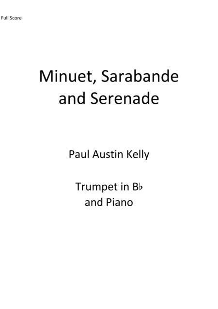 Free Sheet Music Minuet Sarabande And Serenade