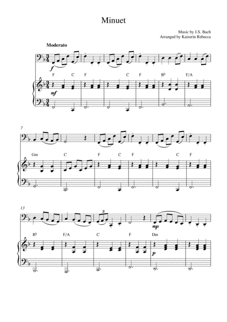 Minuet Sheet Music