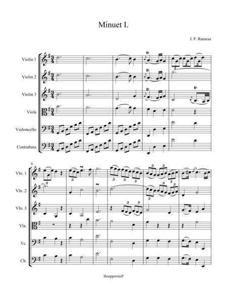 Free Sheet Music Minuets From Concert 2