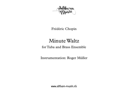 Minute Waltz For Tuba And Brass Choir Sheet Music