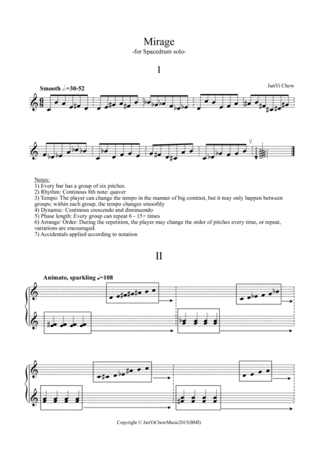 Free Sheet Music Mirage