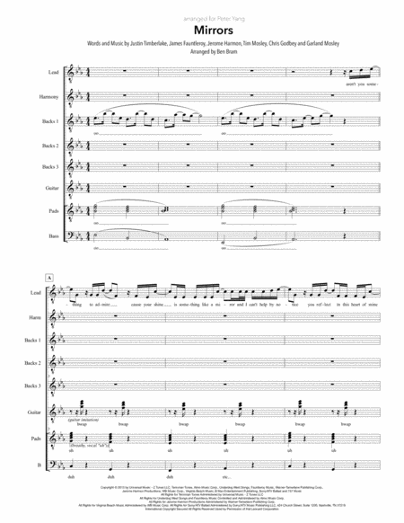 Free Sheet Music Mirrors Ttbb Version