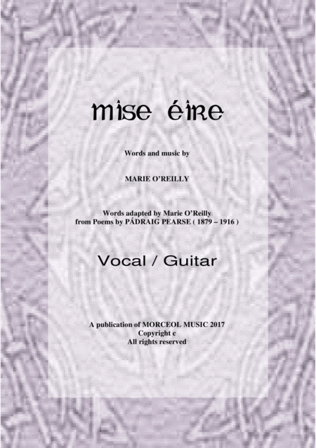 Free Sheet Music Mise Ire For Voice And Guitar