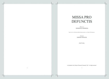 Free Sheet Music Missa Pro Defunctis Full Score