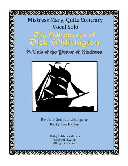 Mistress Mary Quite Contrary Vocal Solo Sheet Music