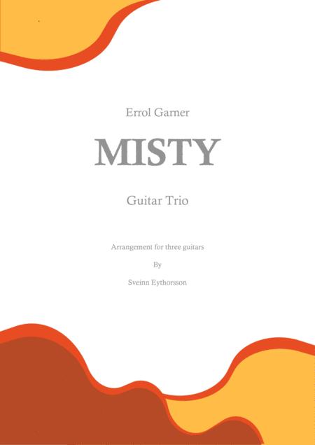 Misty Guitar Trio Sheet Music