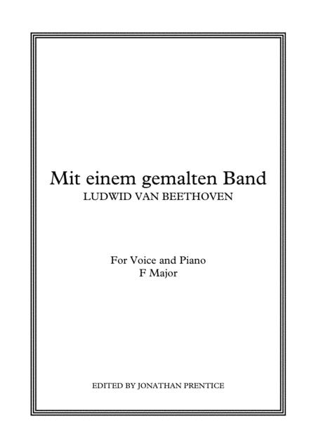 Free Sheet Music Mit Einem Gemalten Band F Major