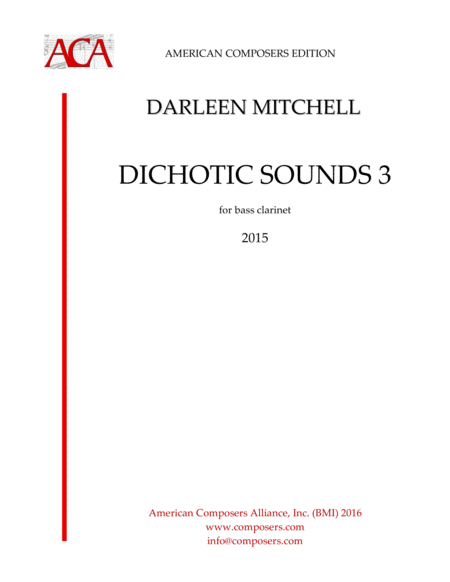 Mitchell Dichotic Sounds 3 Sheet Music