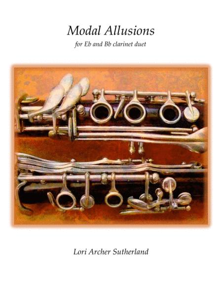 Modal Allusions For Eb Bb Clarinet Duet Sheet Music