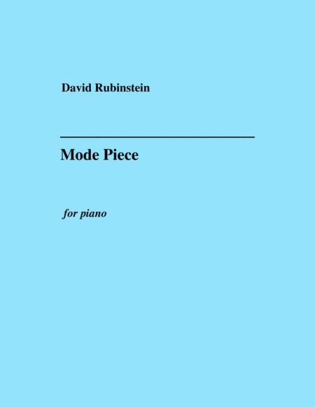 Mode Piece Sheet Music