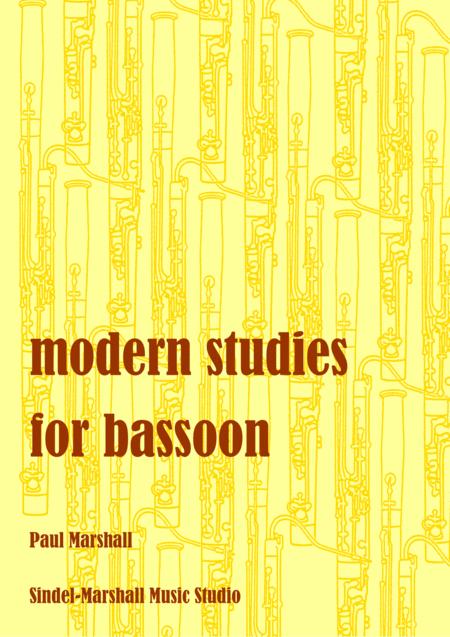 Modern Studies For Bassoon Paul Marshall Sheet Music
