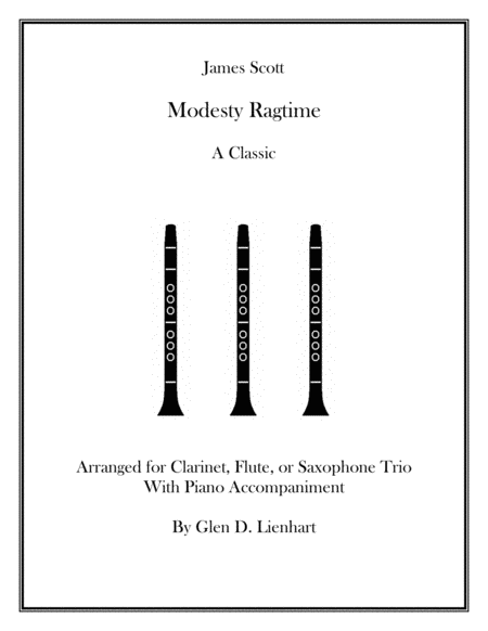 Modesty Ragtime Ce Sheet Music