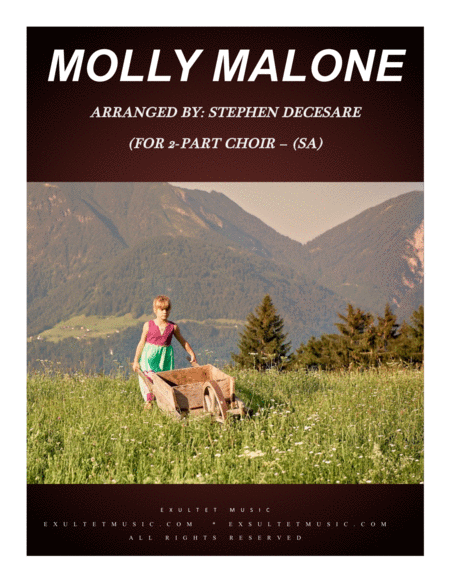 Free Sheet Music Molly Malone For 2 Part Choir Sa