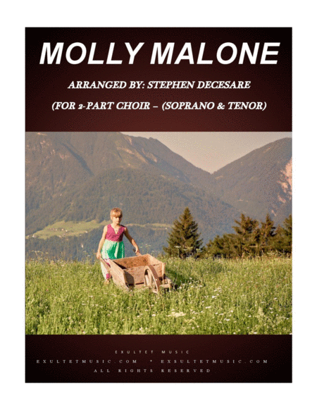 Molly Malone For 2 Part Choir Soprano And Tenor Sheet Music