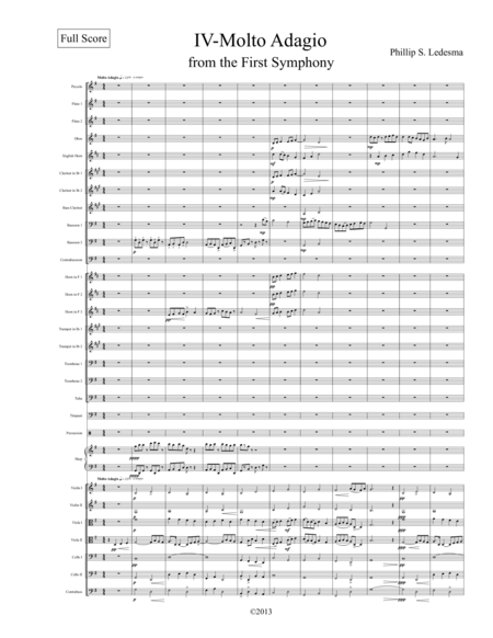 Free Sheet Music Molto Adagio