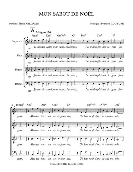 Free Sheet Music Mon Sabot De Nol