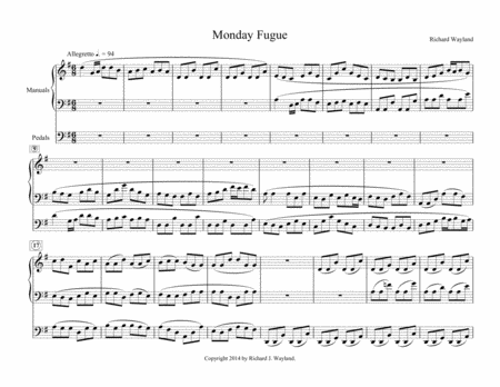 Free Sheet Music Monday Fugue