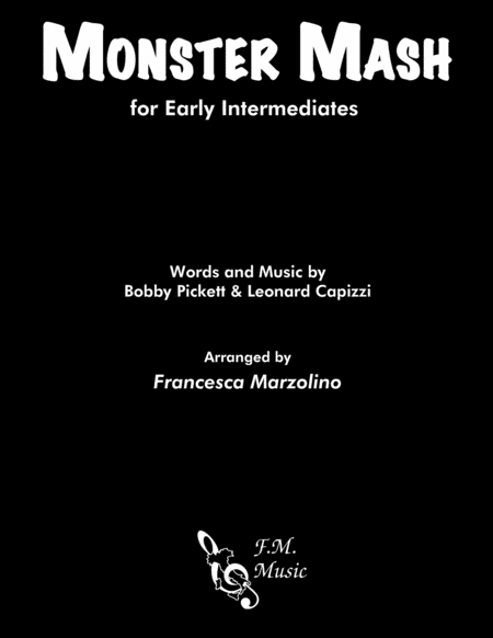 Free Sheet Music Monster Mash Early Intermediate Piano