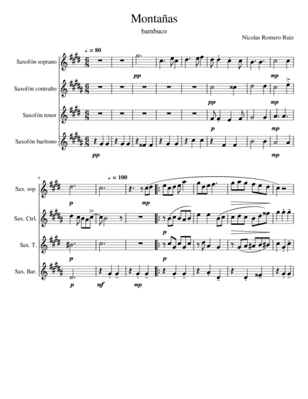 Free Sheet Music Montaas