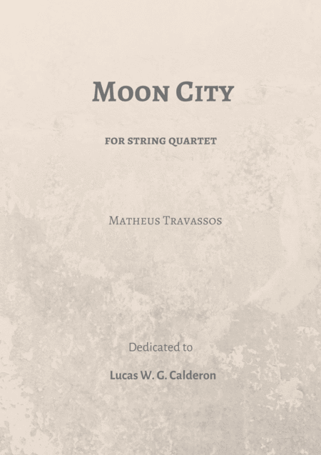 Free Sheet Music Moon City