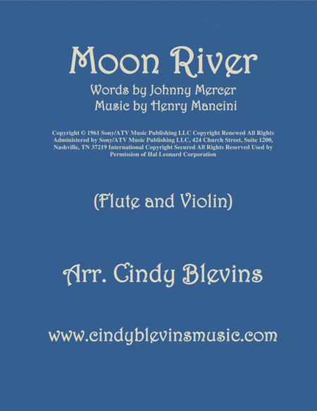 Moon River Arranged For Flute And Violin Sheet Music