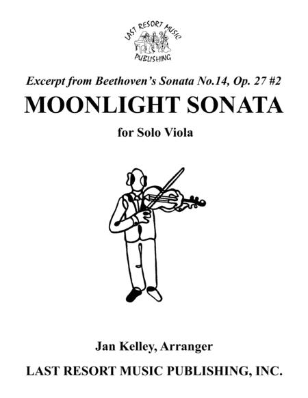 Moonlight Sonata For Solo Viola Sheet Music