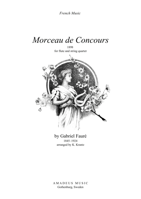 Morceau De Concours For Flute And String Quartet Sheet Music