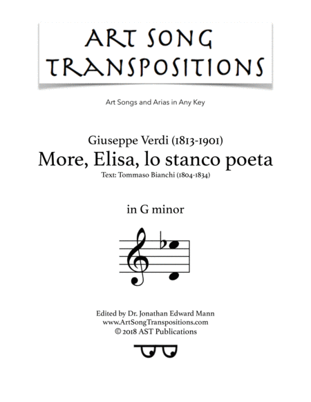 More Elisa Lo Stanco Poeta G Minor Sheet Music