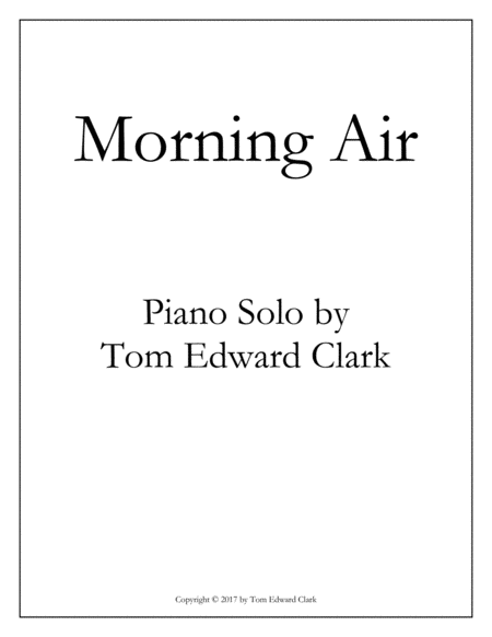 Morning Air Sheet Music