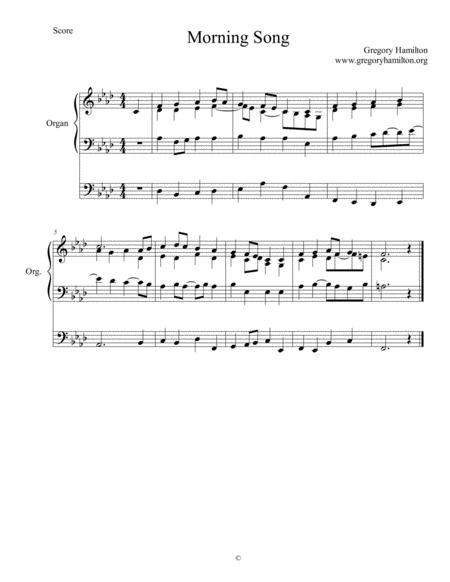 Morning Song The King Shall Come Alternative Harmonization Sheet Music