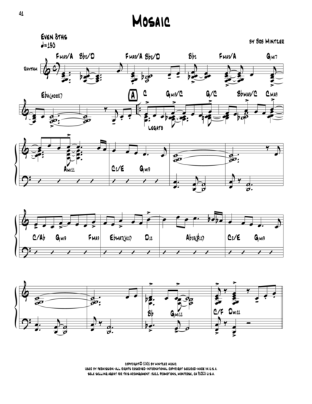 Free Sheet Music Mosaic