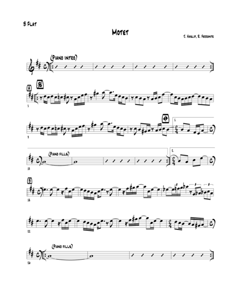 Free Sheet Music Motet Bb