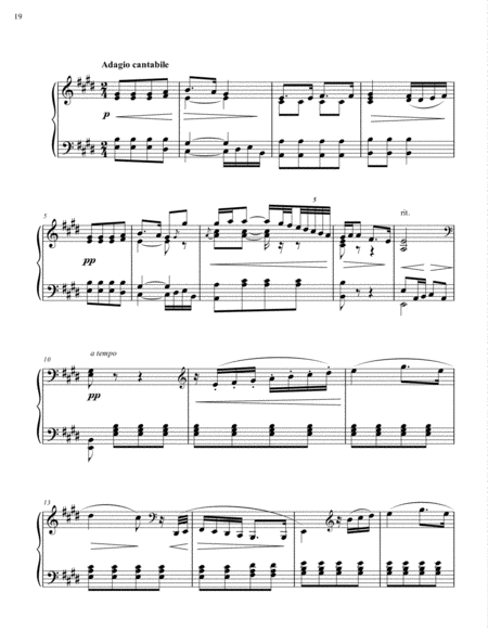 Free Sheet Music Movement Ii From Piano Sonata No 1 In A Minor