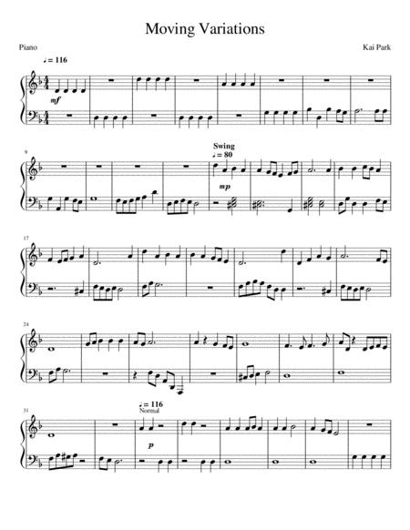 Moving Variations Sheet Music