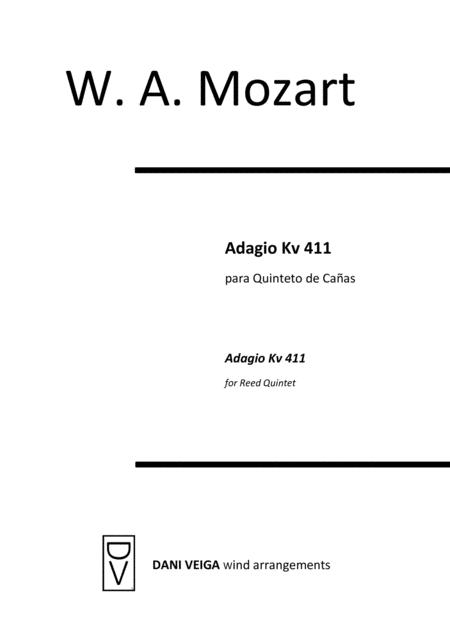 Mozart Adagio Kv411 For Reed Quintet Sheet Music