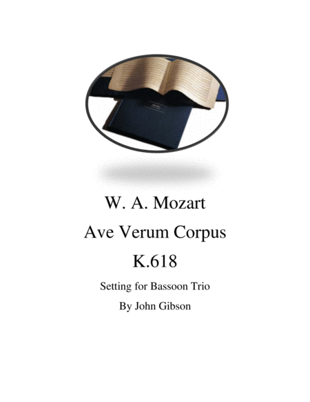 Mozart Ave Verum Corpus For Bassoon Trio Sheet Music