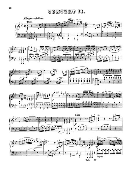 Free Sheet Music Mozart Piano Concerto No 2 In B Major K 39 Piano Solo