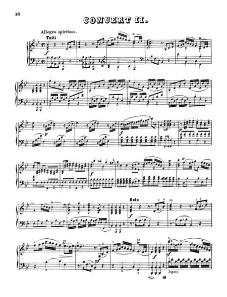 Mozart Piano Concerto No 2 In B Major K 39 Piano Solo Sheet Music